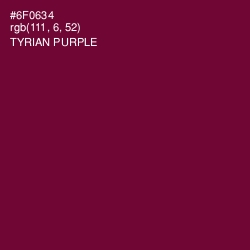 #6F0634 - Tyrian Purple Color Image
